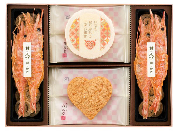 桂新堂のはあとえびせんべい